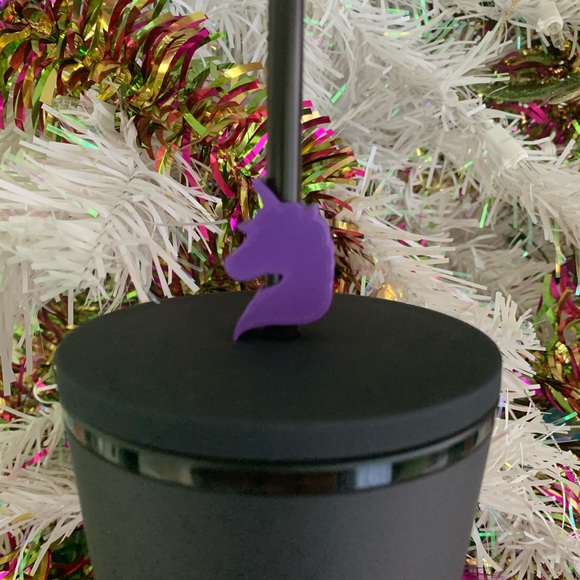 Unicorn Straw Topper - Picture 3 of 3